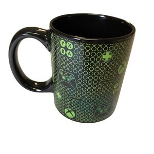 Xbox Gaming Mug Paladone 2021 Black Green Controller‎ Coffee Cup Gamer